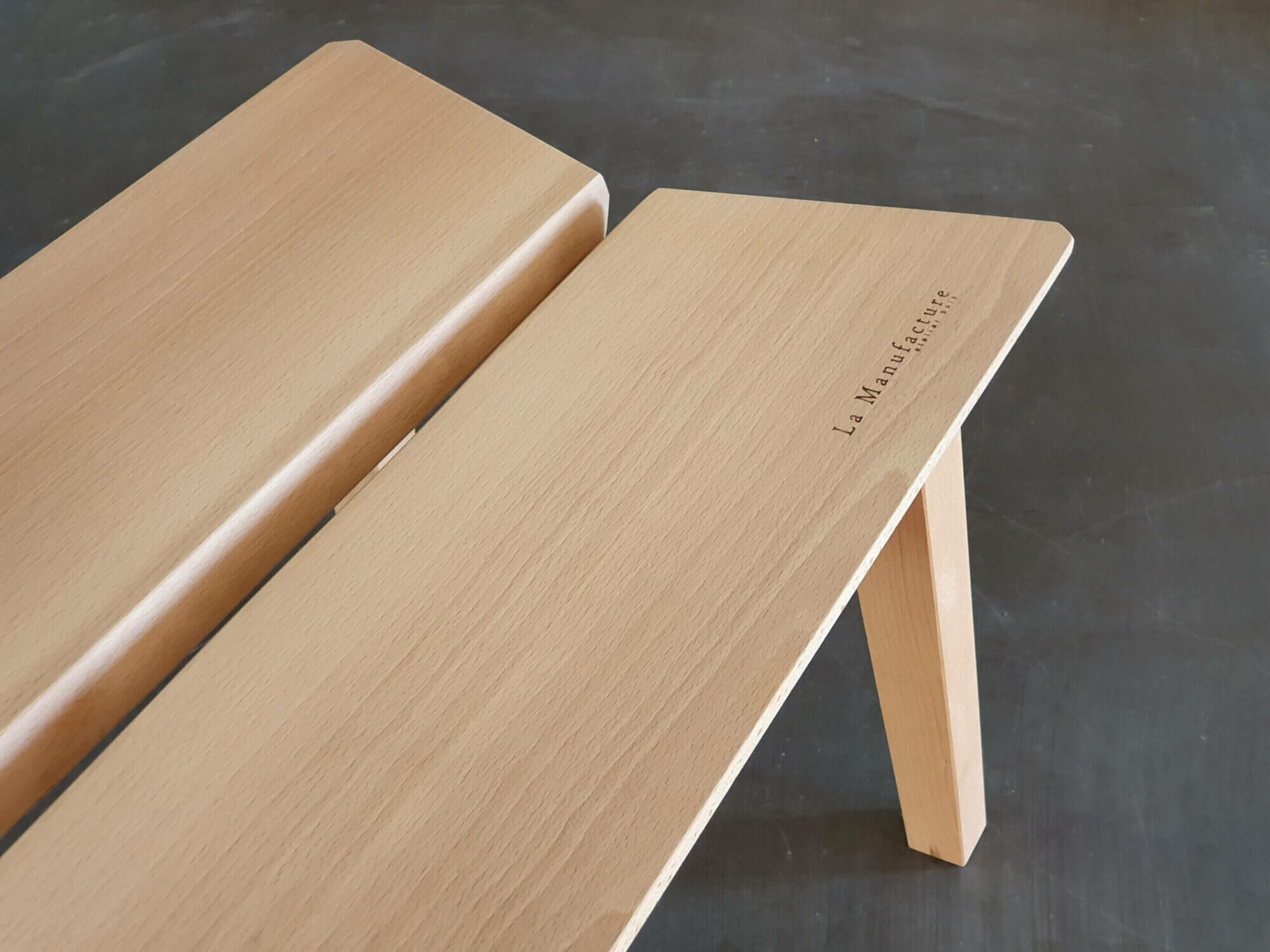 banc en hêtre massif